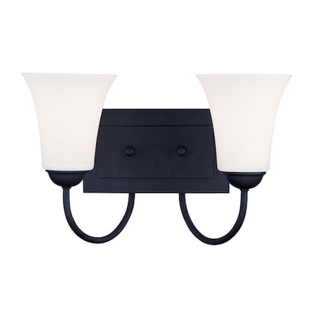 Livex Lighting Ridgedale 2 Light Black Bath Vanity 6482-04