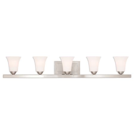 Livex Lighting Ridgedale 5 Light Brushed Nickel Bath Va 6485-91