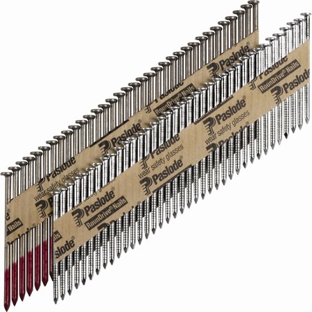 Paslode Collated Framing Nail, 2-3/8 in L, -, Brite US32, Full Round Head, 30 Degrees, 5000 PK 650238