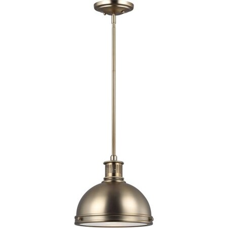 Sea Gull One Light Pendant, Satin Bronze, Width: 9-1/2" Dia. 65085EN3-848