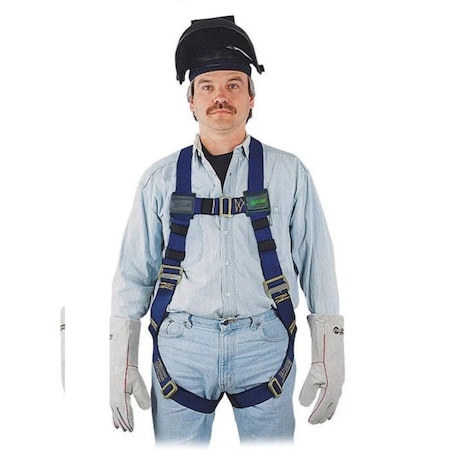 Honeywell Miller Welders Full Body Harness, 2XL, 400 lb., Side D-Ring 650K-7/XXLBL