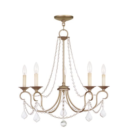 Livex Lighting Pennington 5 Light Hand Painted Antique 6515-73
