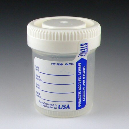 Globe Scientific Tite-Rite container, 60mL, PP, PK500 6523TP