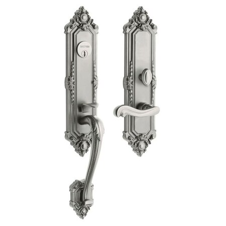 Baldwin Entry Handlesets Satin Nickel 6526.150.LENT