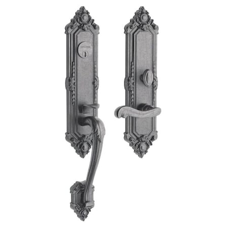 Baldwin Full Dummy Handlesets Distressed Antique Nickel 6526.452.RFD