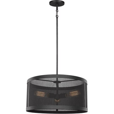 Sea Gull Three Light Pendant, Black 6528503-12