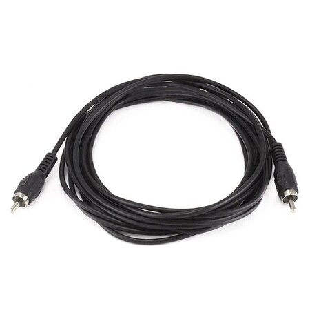 Monoprice Rca Plug/Plug M/M Cable, Black, 12 ft. 654