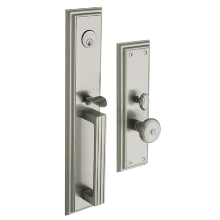 Baldwin Entry Handlesets Lifetime Satin Nickel 6542.056.ENTR