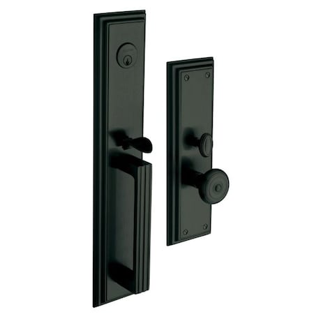 Baldwin Entry Handlesets Satin Black 6542.190.ENTR