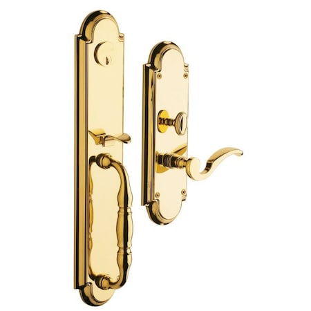 Baldwin Entry Handlesets Lifetime Brass 6544.003.RENT