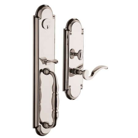Baldwin Entry Handlesets Lifetime Bright Nickel 6544.055.RENT