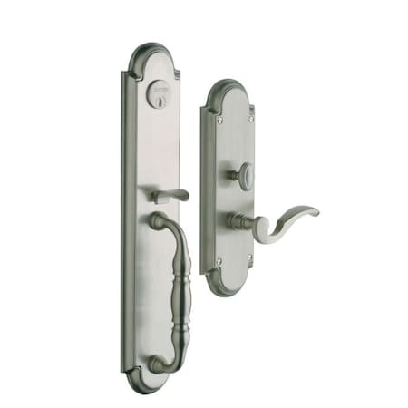 Baldwin Entry Handlesets Lifetime Satin Nickel 6544.056.RENT