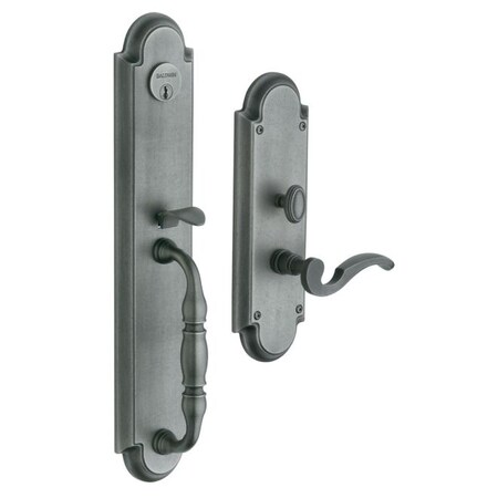 Baldwin Full Dummy Handlesets Distressed Antique Nickel 6544.452.LFD