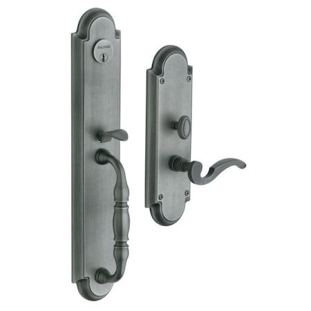 Baldwin Entry Handlesets Distressed Antique Nickel 6544.452.RENT