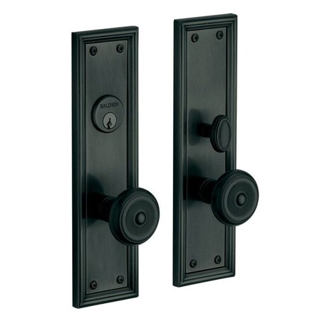Baldwin Entry Handlesets Satin Black 6547.190.ENTR