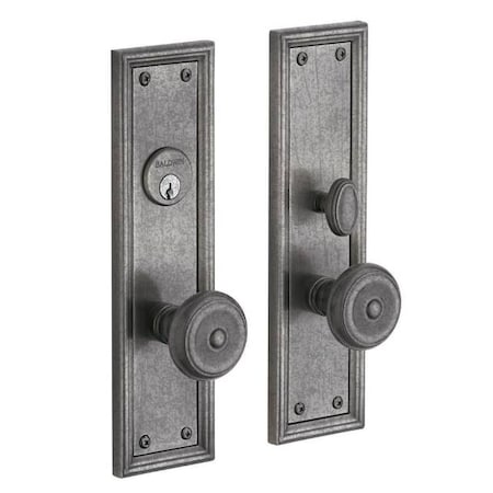 Baldwin Full Dummy Handlesets Distressed Antique Nickel 6547.452.FD