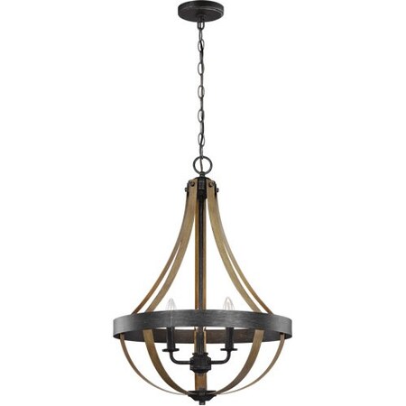 Sea Gull Three Light Pendant, Stardust, Color: Black 6551103-846