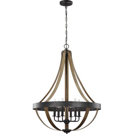 Sea Gull Six Light Pendant, Stardust, Color: Black 6551106EN-846