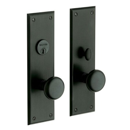 Baldwin Entry Handlesets Satin Black 6552.190.ENTR