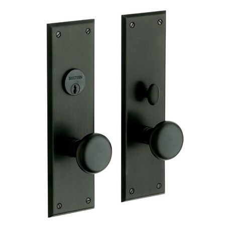 Baldwin Full Dummy Handlesets Satin Black 6552.190.FD