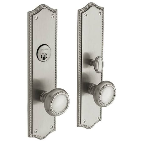 Baldwin Entry Handlesets Lifetime Satin Nickel 6554.056.ENTR