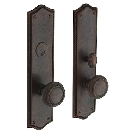 Baldwin Full Dummy Handlesets Distressed Oil Rubbed Bronze 6554.402.FD