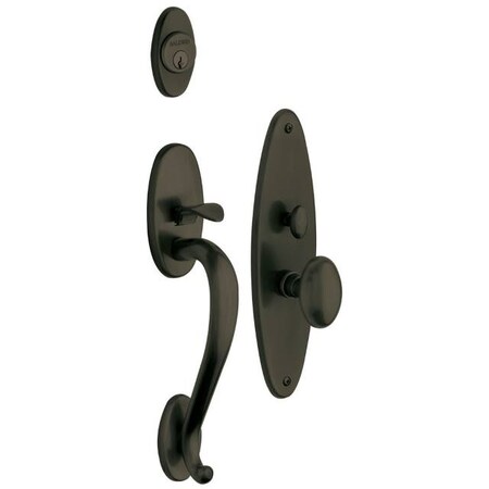 Baldwin Full Dummy Handlesets Satin Black 6560.190.FD