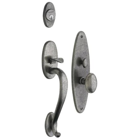 Baldwin Full Dummy Handlesets Distressed Antique Nickel 6560.452.FD