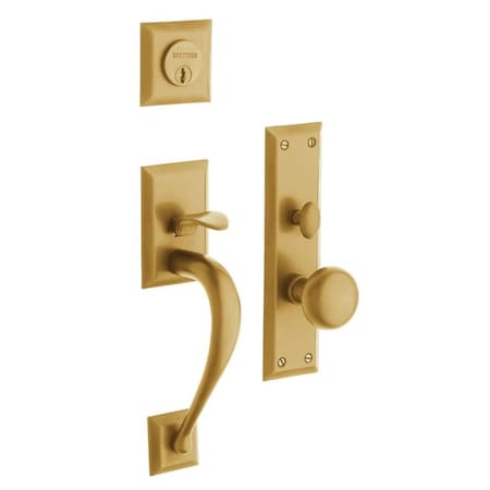 Baldwin Entry Handlesets Vintage Brass 6571.033.ENTR