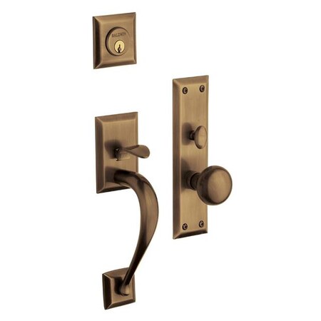 Baldwin Entry Handlesets Antique Brass 6571.050.ENTR