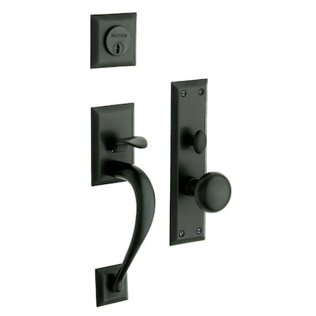 Baldwin Entry Handlesets Satin Black 6571.190.ENTR