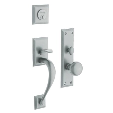 Baldwin 6571.ENTR Concord Single Cylinder Mortise Handleset Trim Set, Satin Chrome
