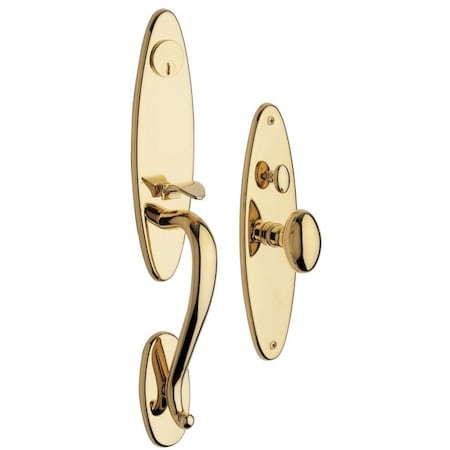 Baldwin Full Dummy Handlesets Lifetime Brass 6573.003.FD