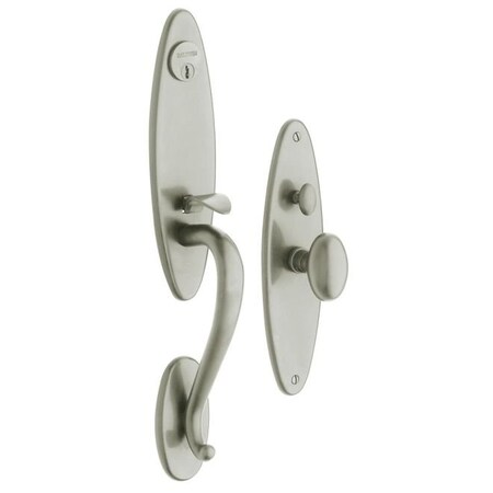 Baldwin Full Dummy Handlesets Lifetime Satin Nickel 6573.056.FD