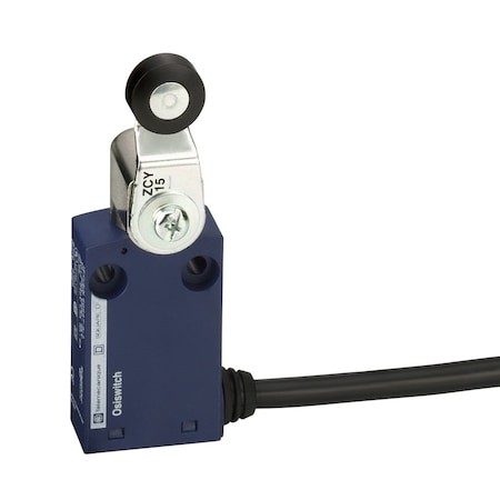 Telemecanique Sensors Limit Switch, Roller Lever, Rotary, 1NC/1NO, Actuator Location: Side XCMN2115L1