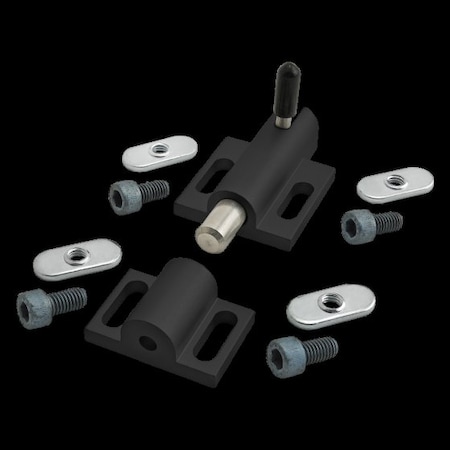 80/20 Black Deadbolt Latch W/ Top Latch 65-2053-BLACK