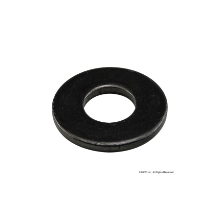 80/20 Flat Washer, For Screw Size 1/4" , Steel Zinc Plated Finish 65-3258