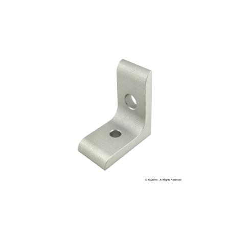 80/20 InsideCornerBracket, Alum, Slvr, 40mm, 40mm 65-4503