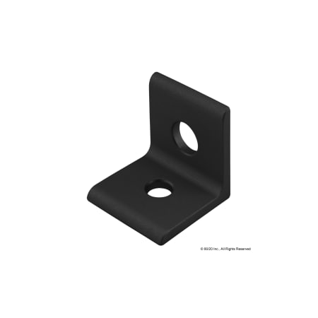 80/20 InsideCornerBracket, Alum, Blk, 25mm, 25mm 65-4509-BLACK