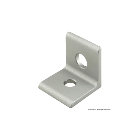80/20 InsideCornerBracket, Alum, Slvr, 25mm, 25mm 65-4509