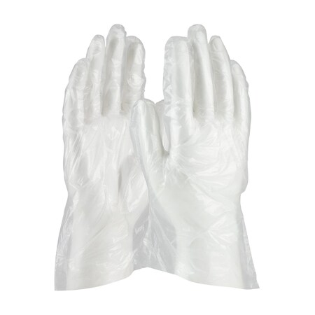 Pip Disposable Gloves, 0.015mm Palm, Polyethylene, Power-Free, XL, Translucent 65-543/XL