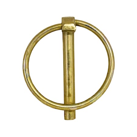 Buyers Products Yellow Zinc Plated Linch Pin - 7/16 Diameter x 1-31/32 Inch Long with Ring 66015