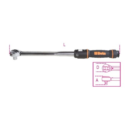 Beta Click-Type Torque Wrench, 1/2" 006660030