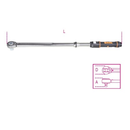 Beta Click-Type Torque Wrench, 1/2" 006670020