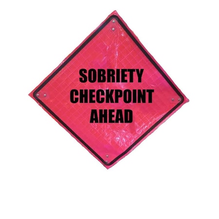 Eastern Metal Of Elmira Bright Pink Roll Up Sign, 36"x36", SBCA C-36-SBP-SBCA