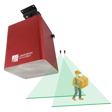 Visual Workplace Digital LED Line, 80W, 53 Angle, Green 66-3126-8053-614