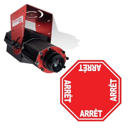 Visual Workplace Digital LED Safety Sign, 80W, Extra Narr 66-3128-80E-PS104