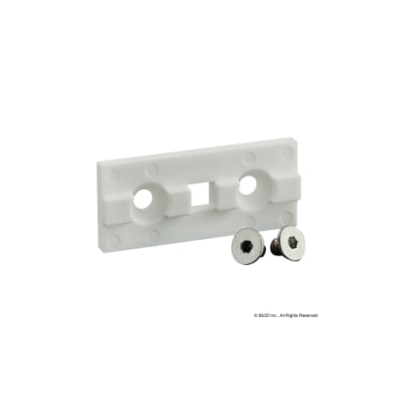 80/20 White Unibearing Pad 10 S 6705