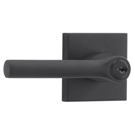 BALDWIN Reserve Satin Black Door Levers ENTUBCSR190