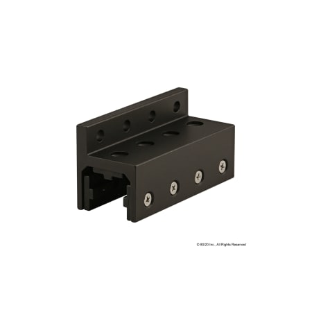 80/20 Black 10 S 4" Single Flange Bearing 6716-BLACK